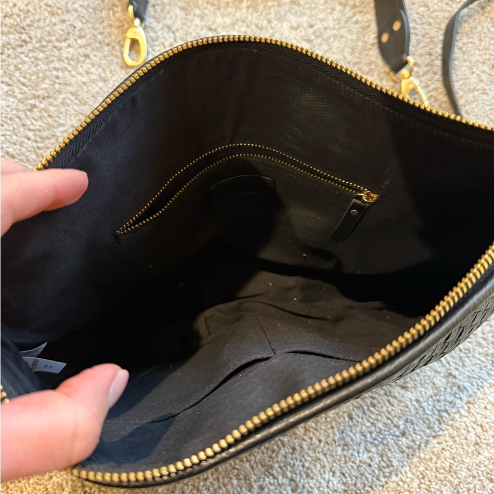 Like new Italian Handwoven Leather Mini Shoulder Bag - Picture 3 of 3